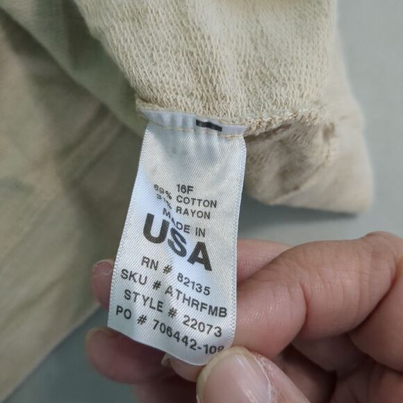 FRESH PRODUCE one size Pocket TUNIC Top tan beige - Picture 7 of 7